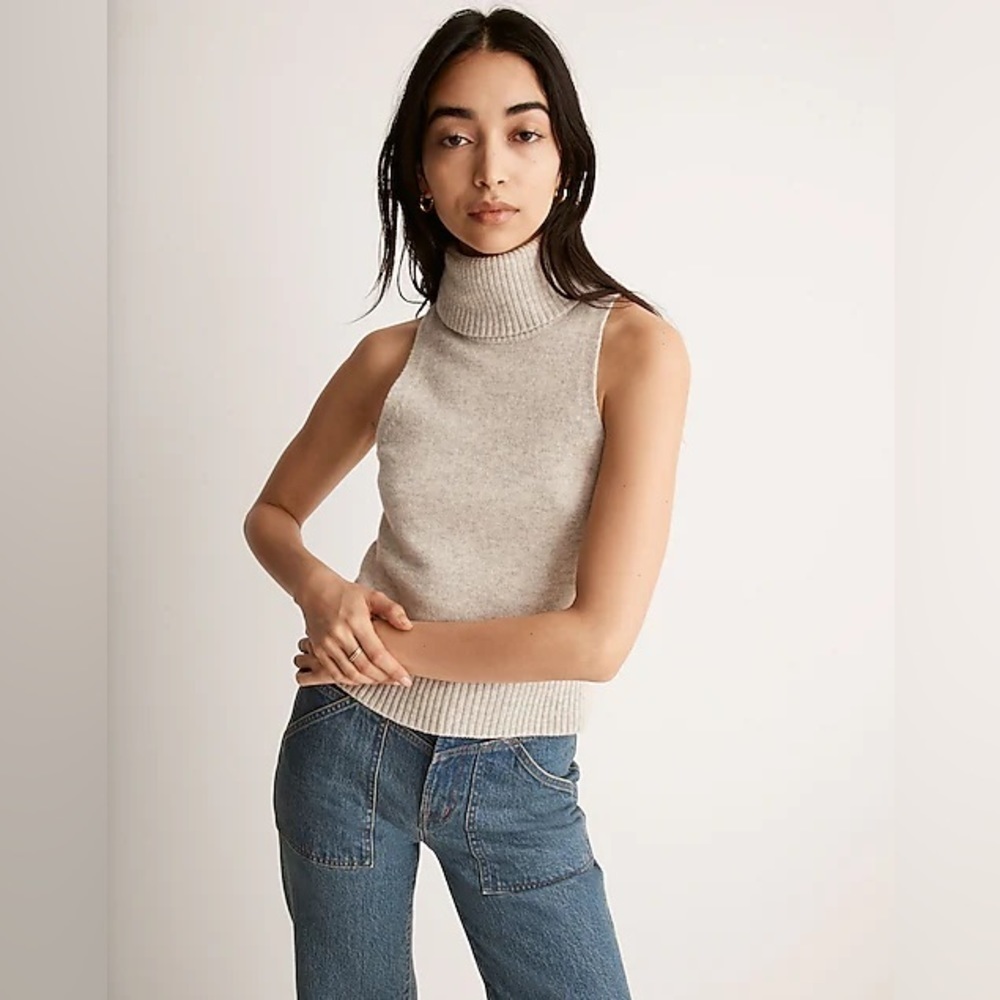 Madewell | Women's Hallowell Women's Wool Blend Turtleneck Sweater Size XL